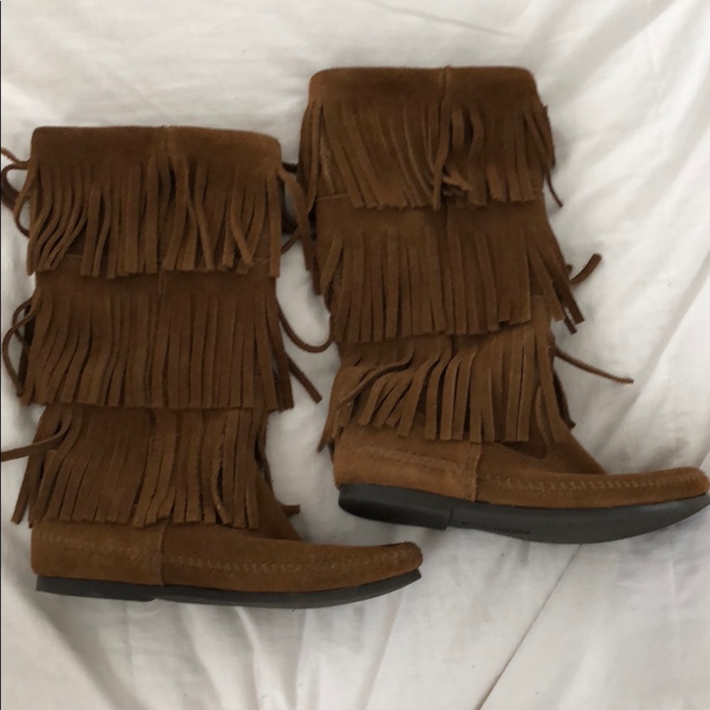 Minnetonka Fringe Boots